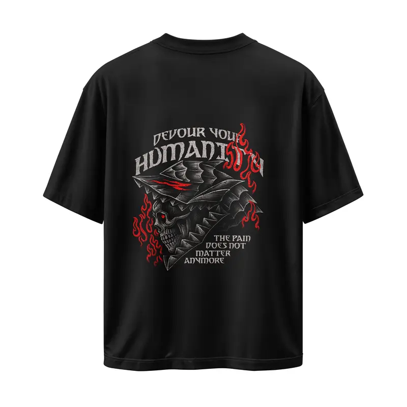 T-shirt Berserk Devour your humanity (Oversized/Simple)