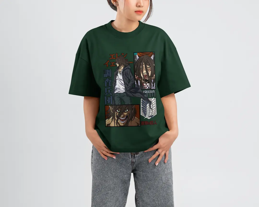 T-shirt Eren Yeager (Oversized/Simple)