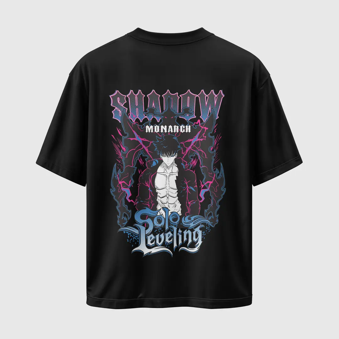 T-shirt Solo Leveling Shadow Monarch (Oversized/Simple)