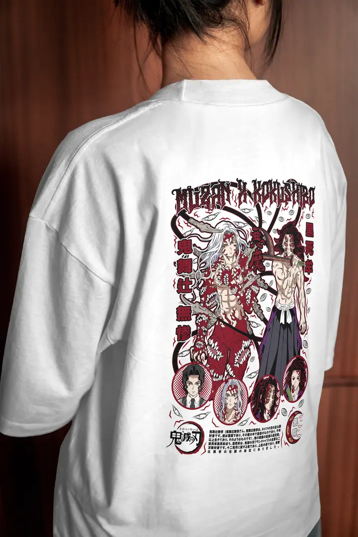 T-shirt Muzan & Kokushibo: The Demon Kings (Oversized/Simple)