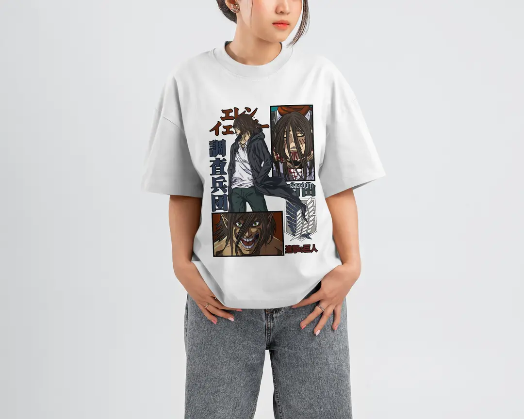 T-shirt Eren Yeager (Oversized/Simple)