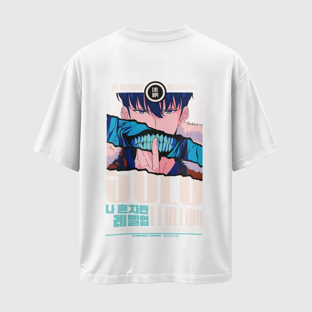 T-shirt Solo Leveling Level UP (Oversized/Simple)