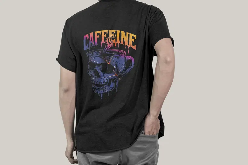 T-shirt Caffeine (Oversized/Simple)