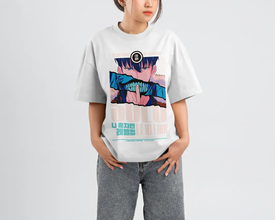 T-shirt Solo Leveling Level UP (Oversized/Simple)