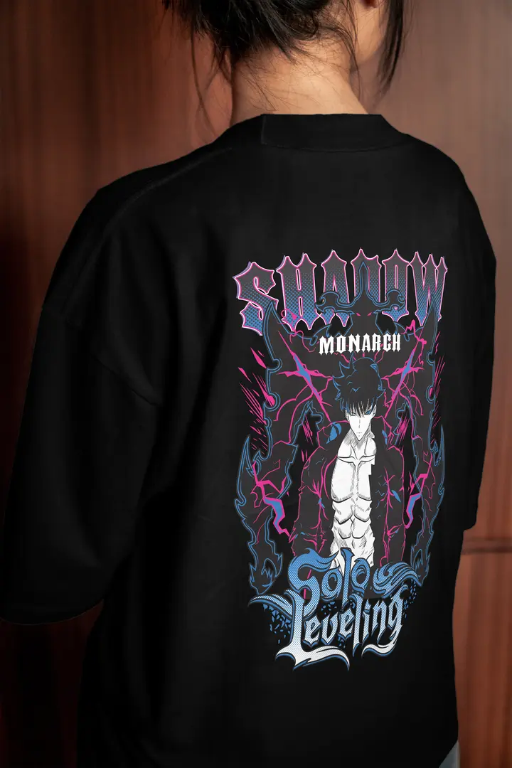 T-shirt Solo Leveling Shadow Monarch (Oversized/Simple)