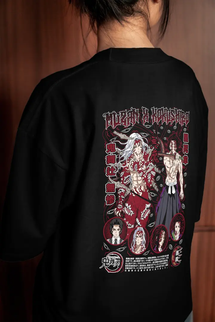 T-shirt Muzan & Kokushibo: The Demon Kings (Oversized/Simple)