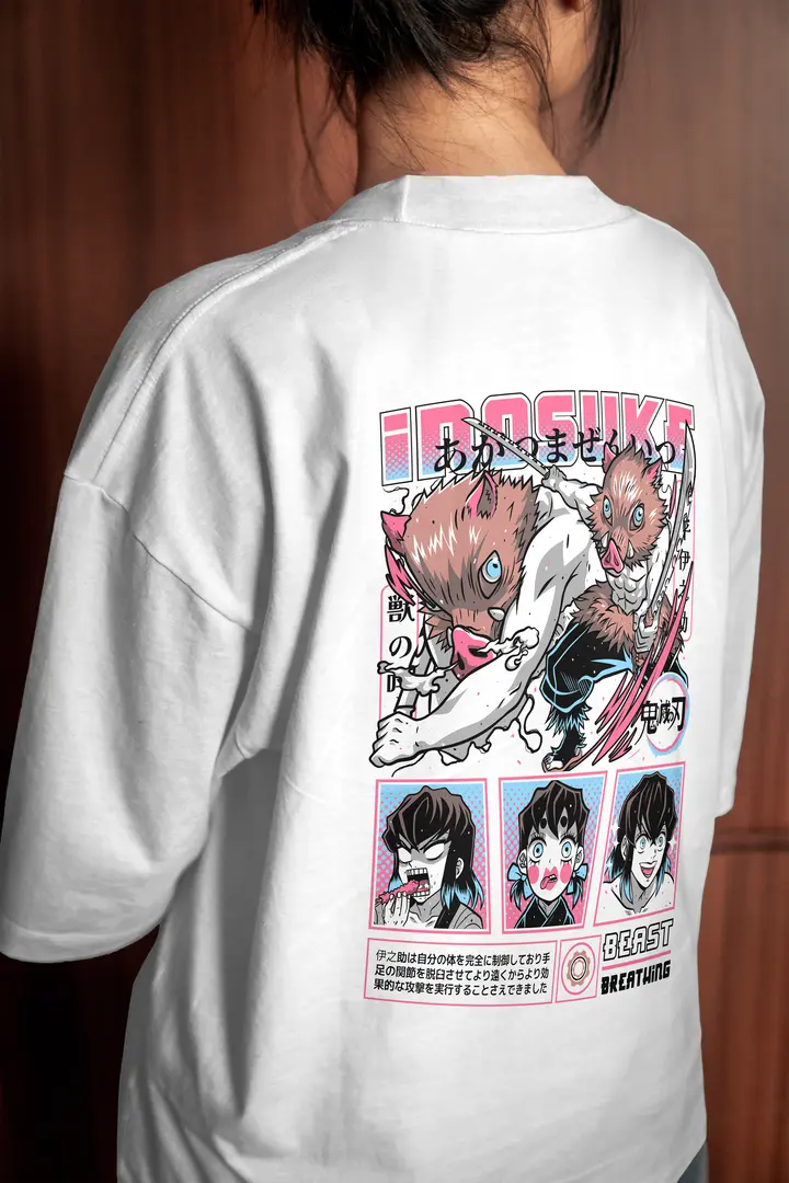 T-shirt Demon Slayer Inosuke Hashibira(Oversized/Simple)