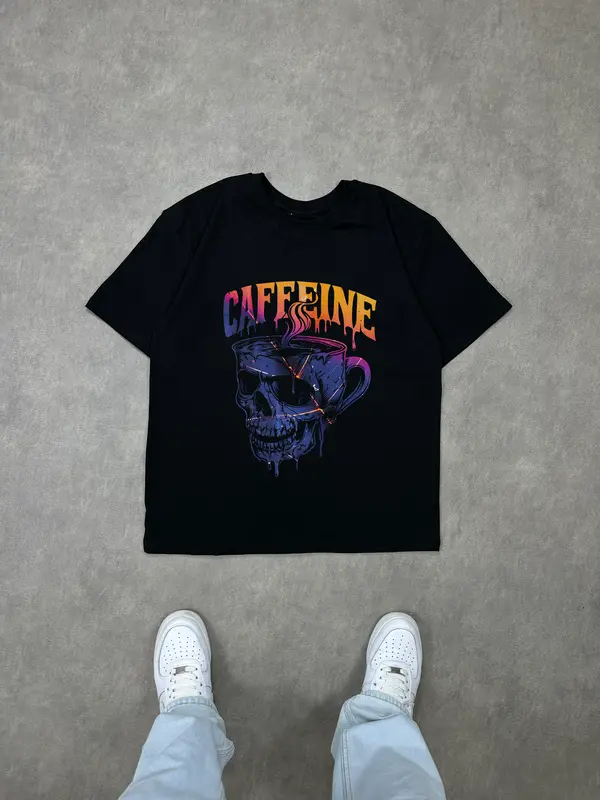 T-shirt Caffeine (Oversized/Simple)