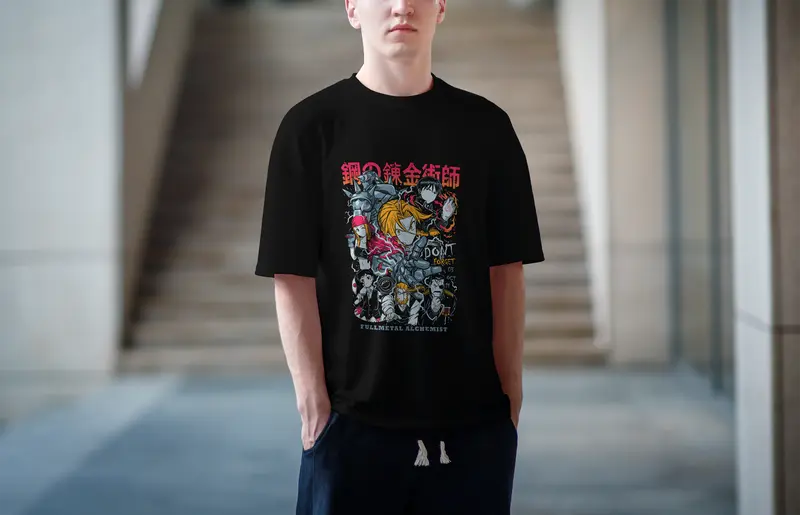 T-shirt Fullmetal Alchemist (Oversized/Simple)