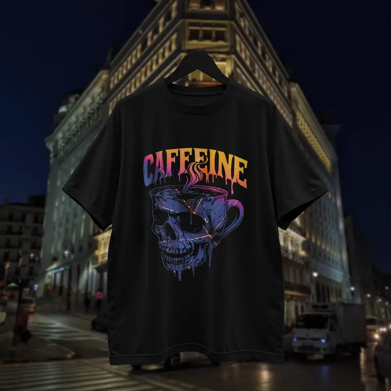 T-shirt Caffeine (Oversized/Simple)