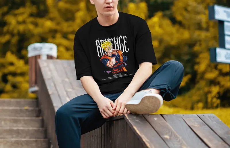 T-shirt DBZ Gohan (Oversized/Simple)