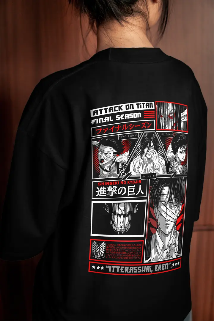 T-shirt Attack On Titans (Oversized/Simple)