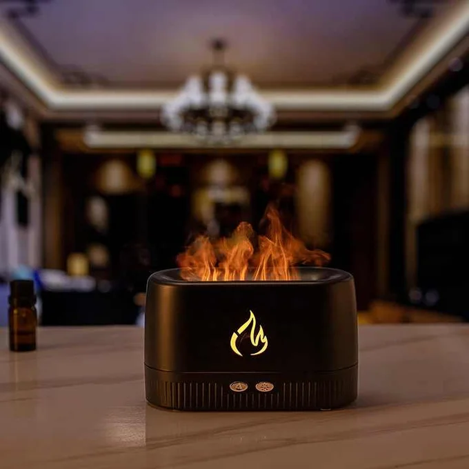 Flame Essential Oil Diffuser (Black)