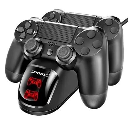 Station de Charge Dobe pour 2 Manettes PS4 avec LED Rapide