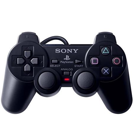 Sony PS2 Manette DualShock 2 - Noire, Vibrante, Haute Sensibilité