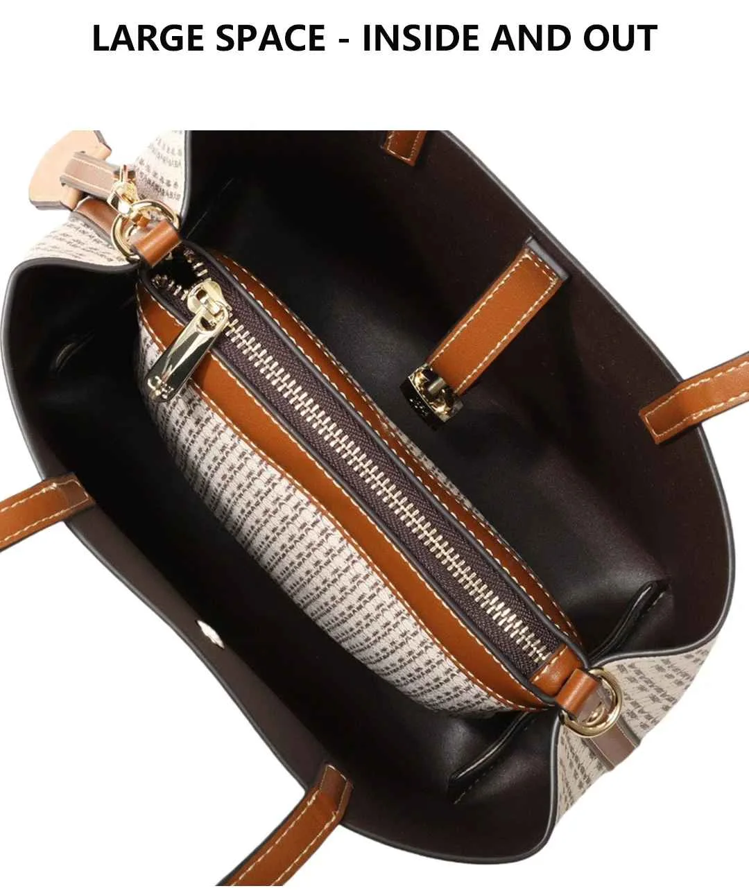 CH Women's Bag Shoulder Bag Simple Large Capacity Casual Resistant Brand Elegant Light Luxury Practical With Bags Pure Color