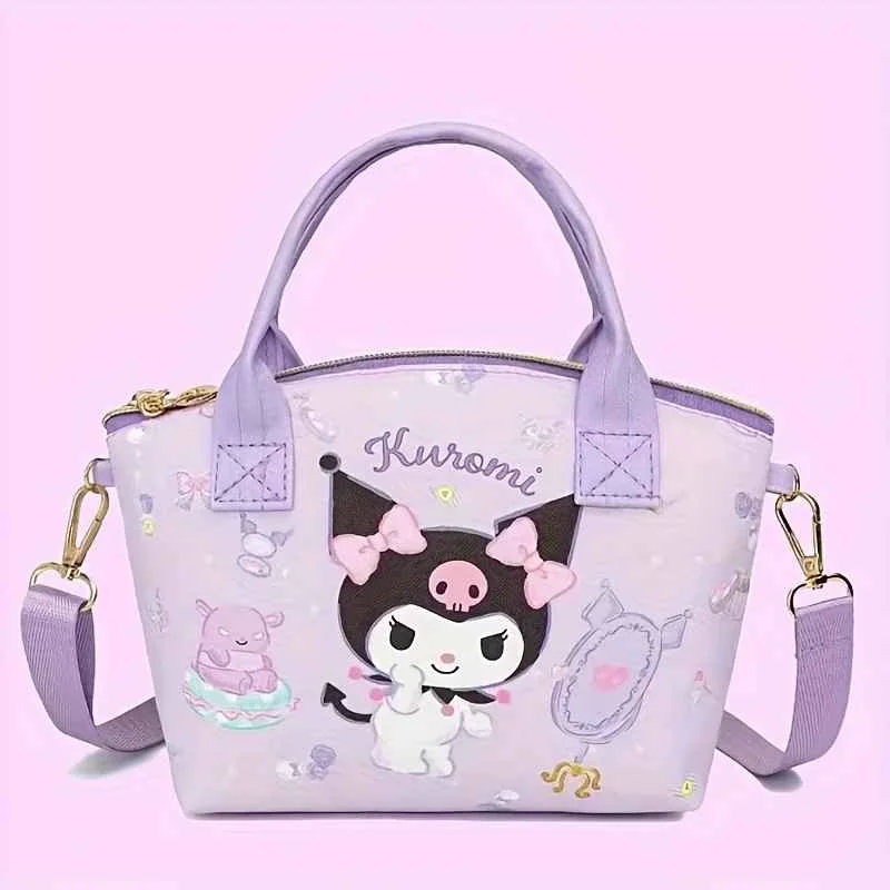 Miniso Lightweight Stylish Sanrio Handbag Cute Handbag Large-capacity Woman Convenient Shopping Bag Hellokitty Crossbody New