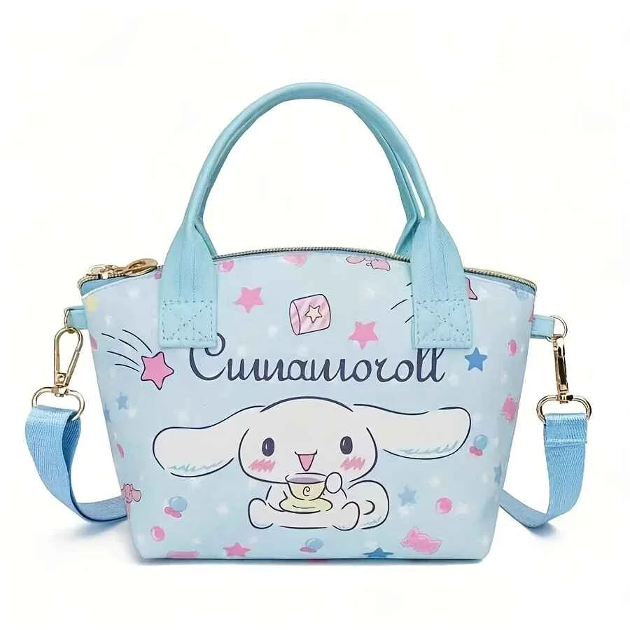 Miniso Lightweight Stylish Sanrio Handbag Cute Handbag Large-capacity Woman Convenient Shopping Bag Hellokitty Crossbody New