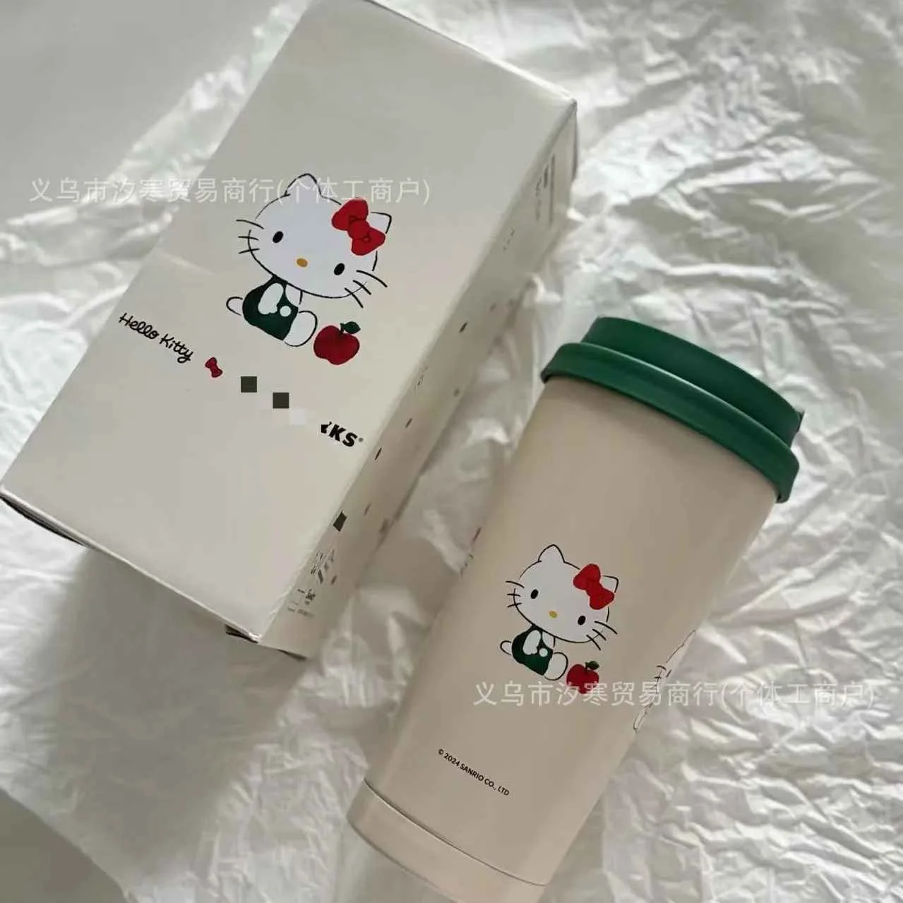 New Hello Kitty Joint Stainless Steel Mug Cute Girl Portable Student Kitty Min Mug Outdoor Portable Sports Cup Gift Replica Cup