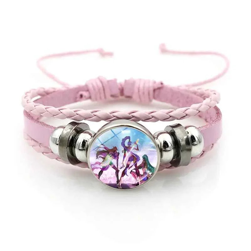 Anime Film Demon Hunters Bracelet Woven Rope Bracelet Necklace Gear Accessories Huntrix Movie Merchandise Kpop Fans Girls Gifts