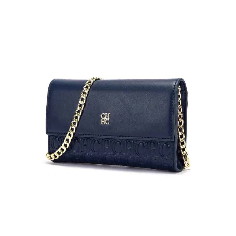 CHCH Women's Shoulder Bag New Magnetic Flip Chain Bag Brown Small Square Bag Wallet