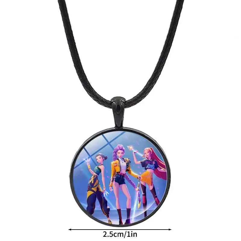 Anime Film Demon Hunters Bracelet Woven Rope Bracelet Necklace Gear Accessories Huntrix Movie Merchandise Kpop Fans Girls Gifts