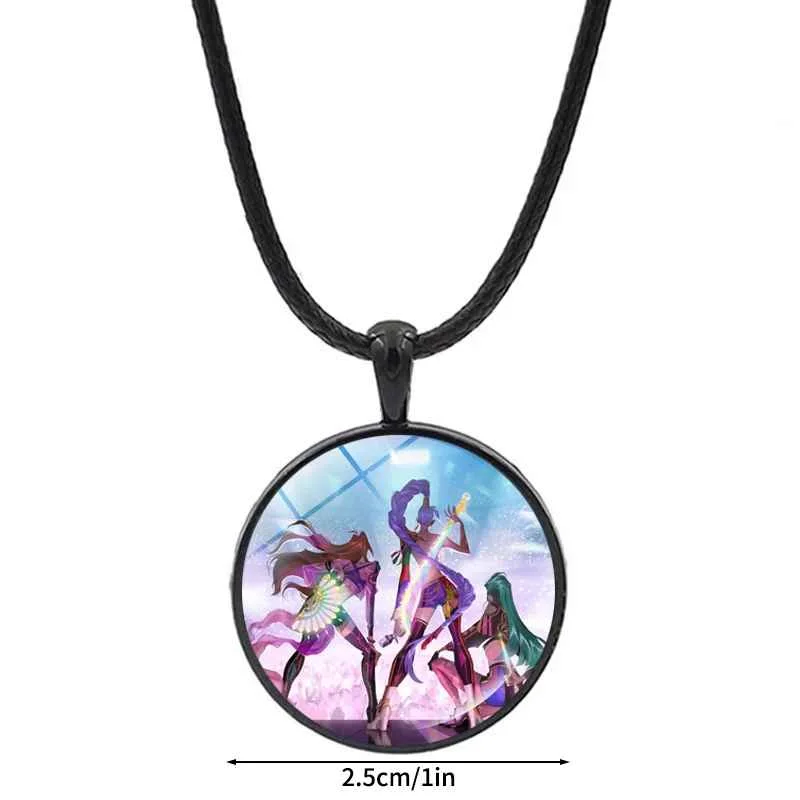 Anime Film Demon Hunters Bracelet Woven Rope Bracelet Necklace Gear Accessories Huntrix Movie Merchandise Kpop Fans Girls Gifts