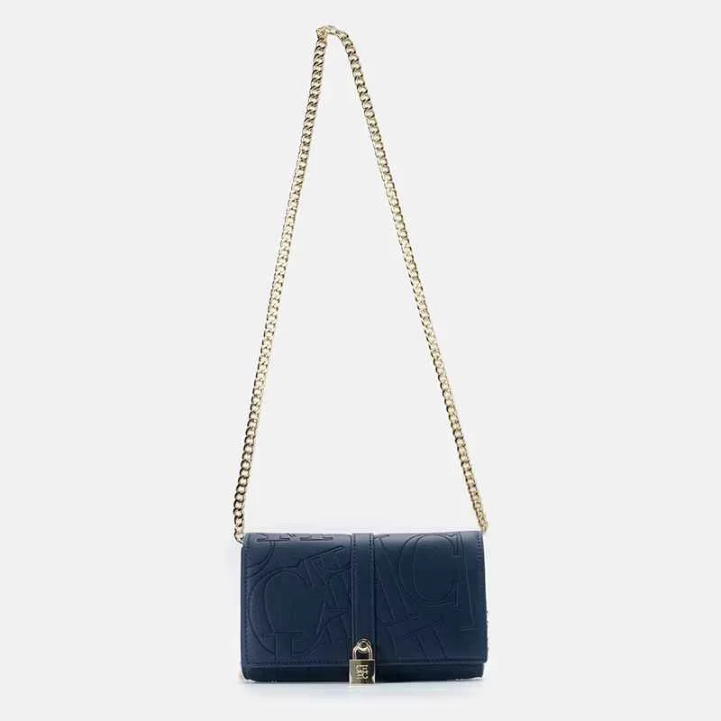 CH Autumn/Winter Fashion Shoulder Bag Solid Color Large Font Printed High Quality PU Material Explosive Women's Crossbody Bag