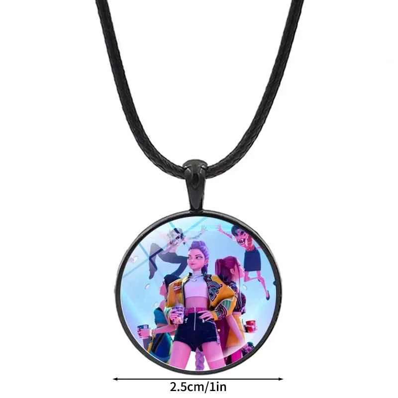 Anime Film Demon Hunters Bracelet Woven Rope Bracelet Necklace Gear Accessories Huntrix Movie Merchandise Kpop Fans Girls Gifts