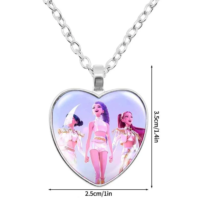 Anime Film Demon Hunters Bracelet Woven Rope Bracelet Necklace Gear Accessories Huntrix Movie Merchandise Kpop Fans Girls Gifts