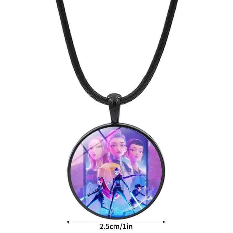 Anime Film Demon Hunters Bracelet Woven Rope Bracelet Necklace Gear Accessories Huntrix Movie Merchandise Kpop Fans Girls Gifts