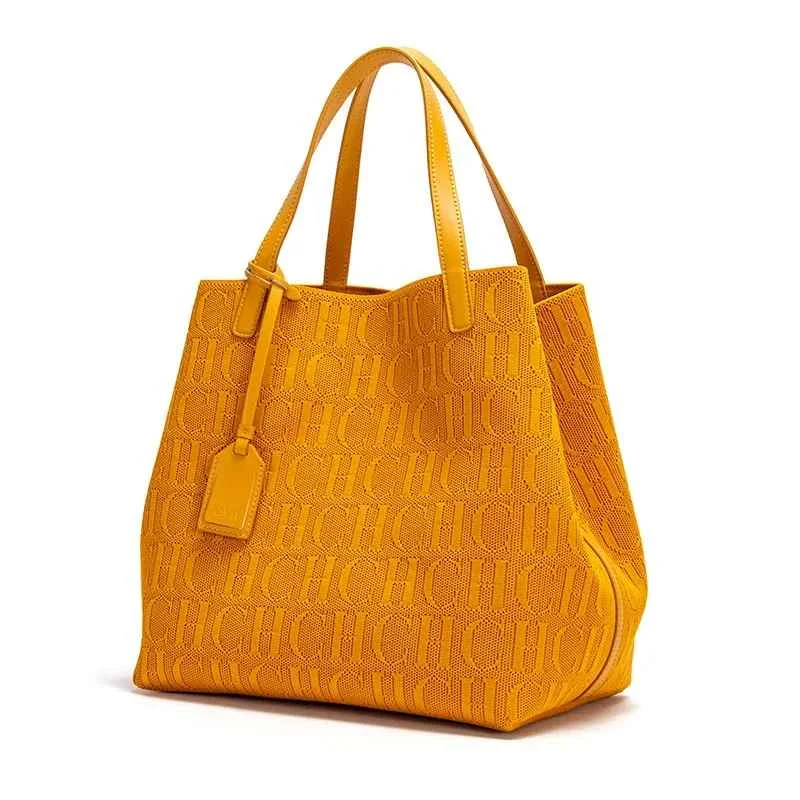 CH Ladies Shoulder Bag Fashion Classic New Pure Color Outer Pocket Ladies Handbag High Quality Craft Large Capacity Handbag