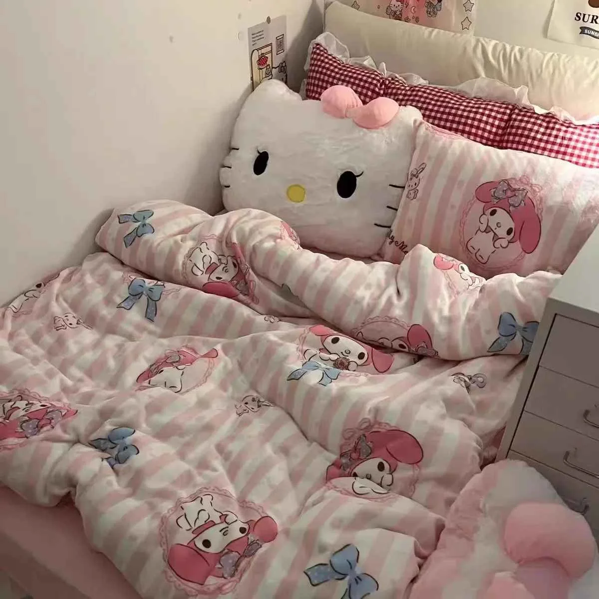 Sanrio Cuddly Hello Kitty Back Cushion Big Size Hello Kitty Pillow Sofa Bed Bay Window Home Decor Pillow Hug Plushies Xmas Gift
