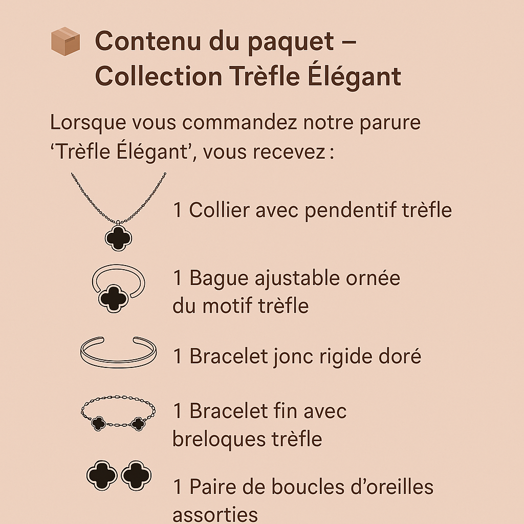 Trèfle Élégant – Un style, plusieurs éclats