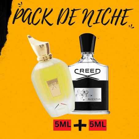 PACK De Niche : 5ML  Naxos Xerjoff + 5ML Creed Aventus