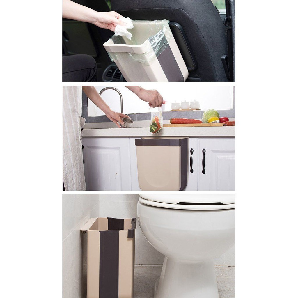 Foldable trash can