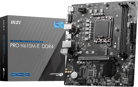 MSI PRO H610M-E DDR4 Socket LGA 1700 Motherboard