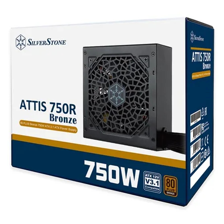 SilverStone ATTIS 750 80 PLUS Bronze Power Supply - مزود طاقة 750 واط برونز