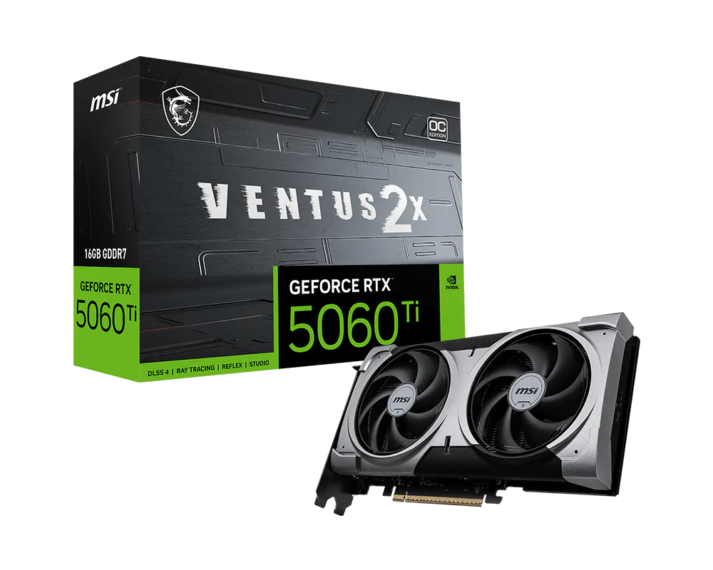 MSI RTX 5060 Ti 16G VENTUS 2X OC PLUS