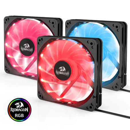 مروحة كيسة كمبيوتر ريدراجون Redragon GC-F006 RGB LED Quiet High Airflow