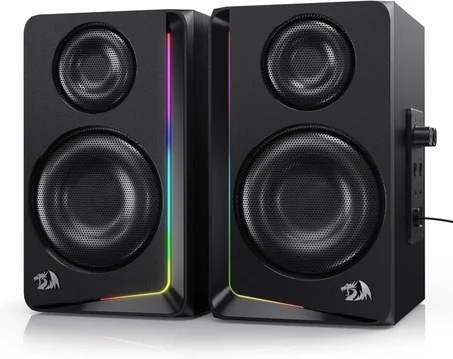 سماعات كمبيوتر صب سبيكر خشبي لاسلكي بلوتوث ريدراجون Redragon GS812 Wireless RGB
