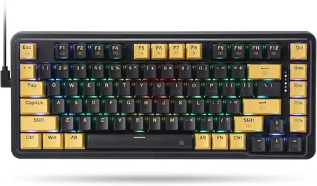 كيبورد جيمنج ميكانيكال ريدراجون Redragon K649 - تصميم 78% (هيكل Gasket)