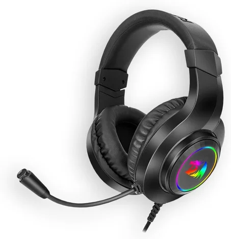 سماعة جيمنج سلكية ريدراجون هيلاس Redragon H260 HYLAS - إضاءة RGB (لون أسود)