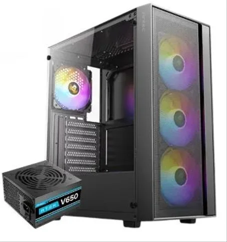 Antec AX65 Case + Antec Atom V650 PSU - كيسة كمبيوتر مع باور سبلاي 650 وات