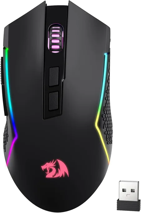 Redragon M693 Wireless Bluetooth Gaming Mouse, 8000 DPI Wired/Wireless