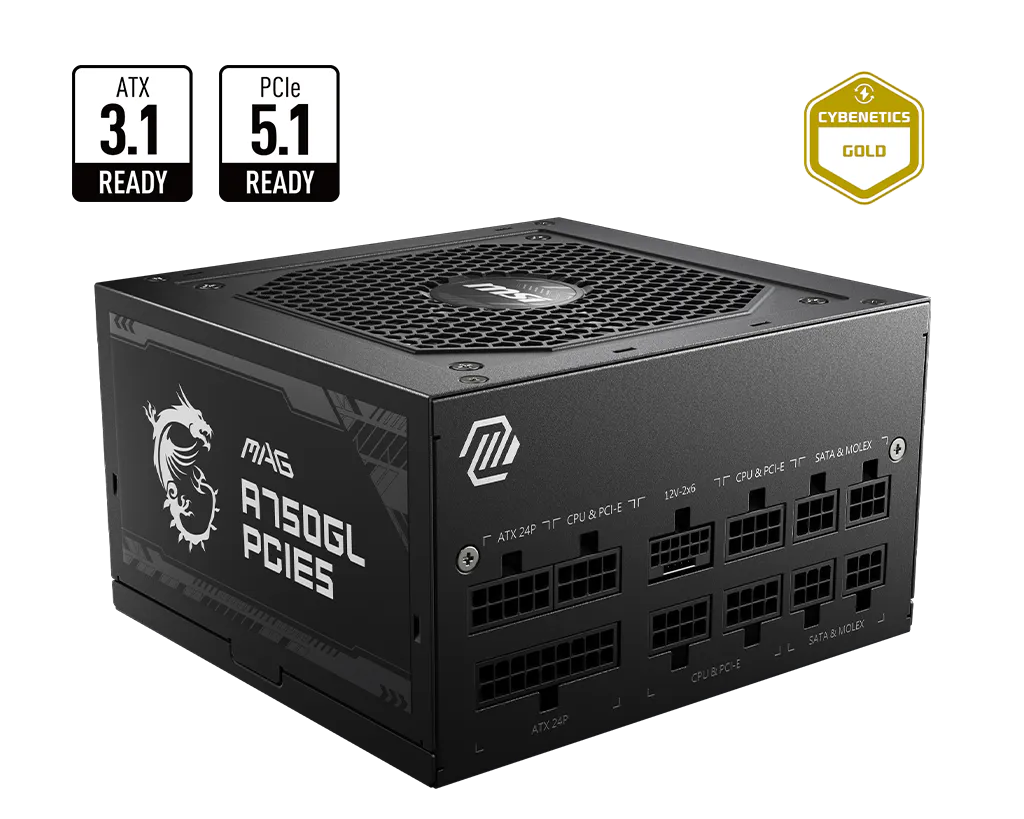 MSI MAG A750GL PCIE5 Power Supply