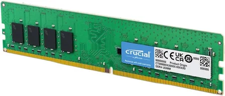 Crucial RAM 16GB DDR4 3200 MHz CL22 Desktop Memory - رام كروشيال 16 جيجا DDR4 للكمبيوتر المكتبي