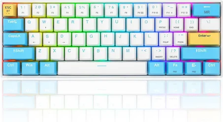 كيبورد جيمنج ميكانيكال ريدراجون دراكونيك Redragon K530 PRO Draconic - وايرلس (60% - سويتش أبيض)