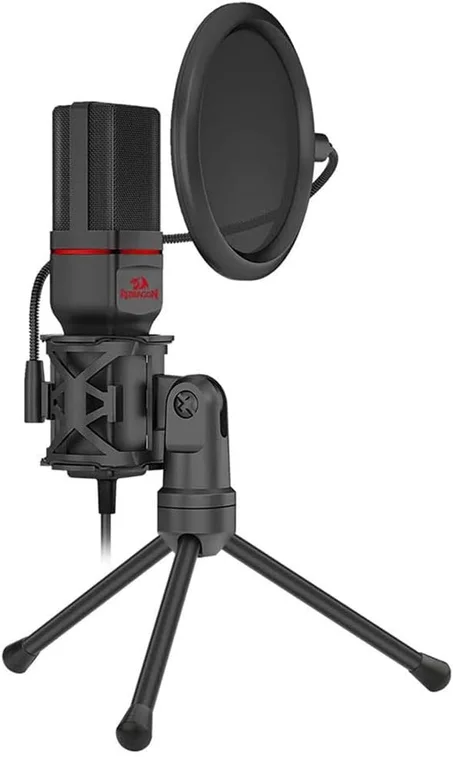مايكروفون جيمنج وستريمنج ريدراجون Redragon GM100 - صوت احترافي نقي (لون أسود)