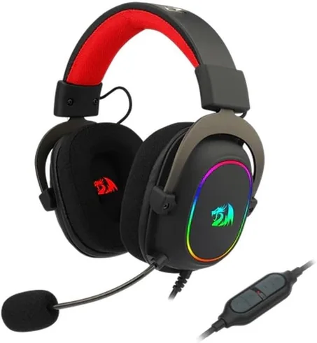 سماعة جيمنج سلكية ريدراجون زيوس-إكس Redragon H510 ZEUS-X RGB - صوت محيطي 7.1